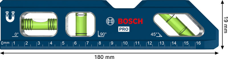 Bosch PRO Torpedo-Blockwasserwaage 180 mm / 7" Produktbild img4 L