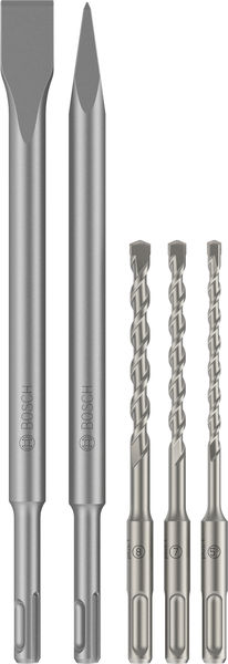 Bosch SDS plus-3C Meißel- und Bohrer-Set, D 5,5/7/8 mm, 5-tlg. für Bohrhämmer Produktbild img1 L