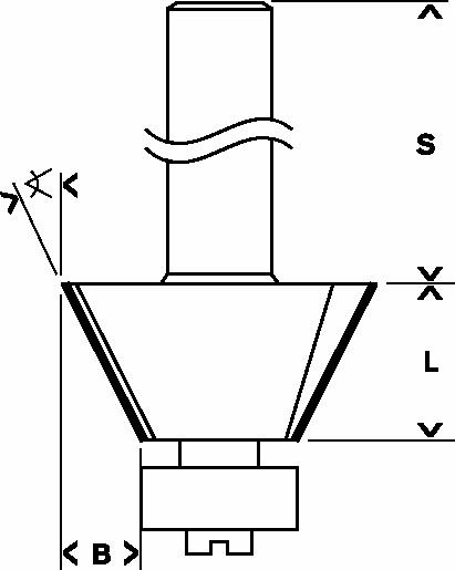 Bosch Laminat-Bündigfräser, 8&nbsp;mm, D1 23,7&nbsp;mm, B 5,5&nbsp;mm, L 12&nbsp;mm, G 54&nbsp;mm, 25° Produktbild img3 L