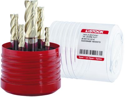 Stock Fräser-Set Typ: Schaftfräser Satz / Ø-Bereich 6,0-16,0 / DIN 6527L / VHM / TiAlZrN Produktbild img1 L