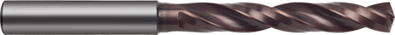 Spiralbohrer&nbsp;mit Innenkühlung&nbsp;VHM / Ø 9,900&nbsp;mm / m7 / 5xD / DIN 6537L / TiAlSiN Produktbild img1 L