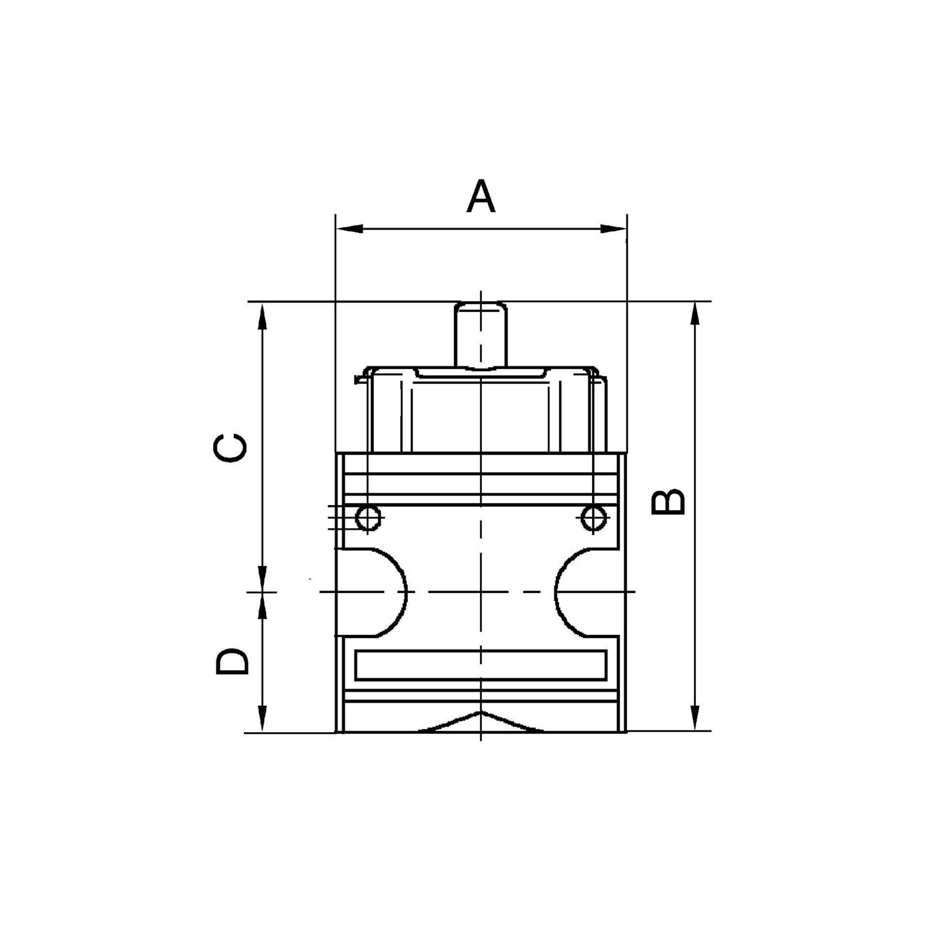 RIEGLER Kugelhahn 3/2-Wege »multifix«, abschließbar, BG 1, G 1/4 Produktbild img2 L