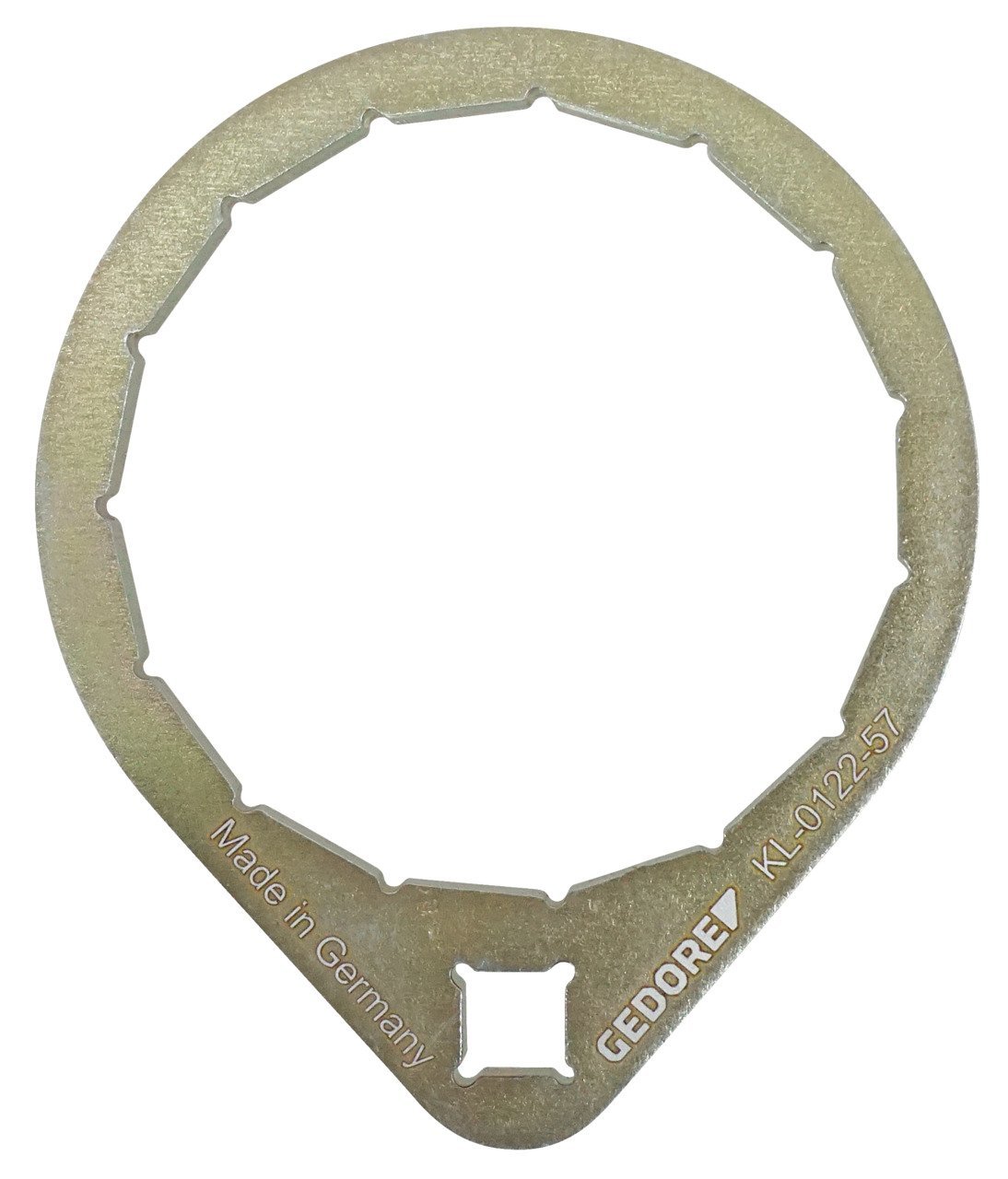 GEDORE KL-0122-57 Ölfilterschlüssel, SW 74,5, 15 Flächen Produktbild img1 L
