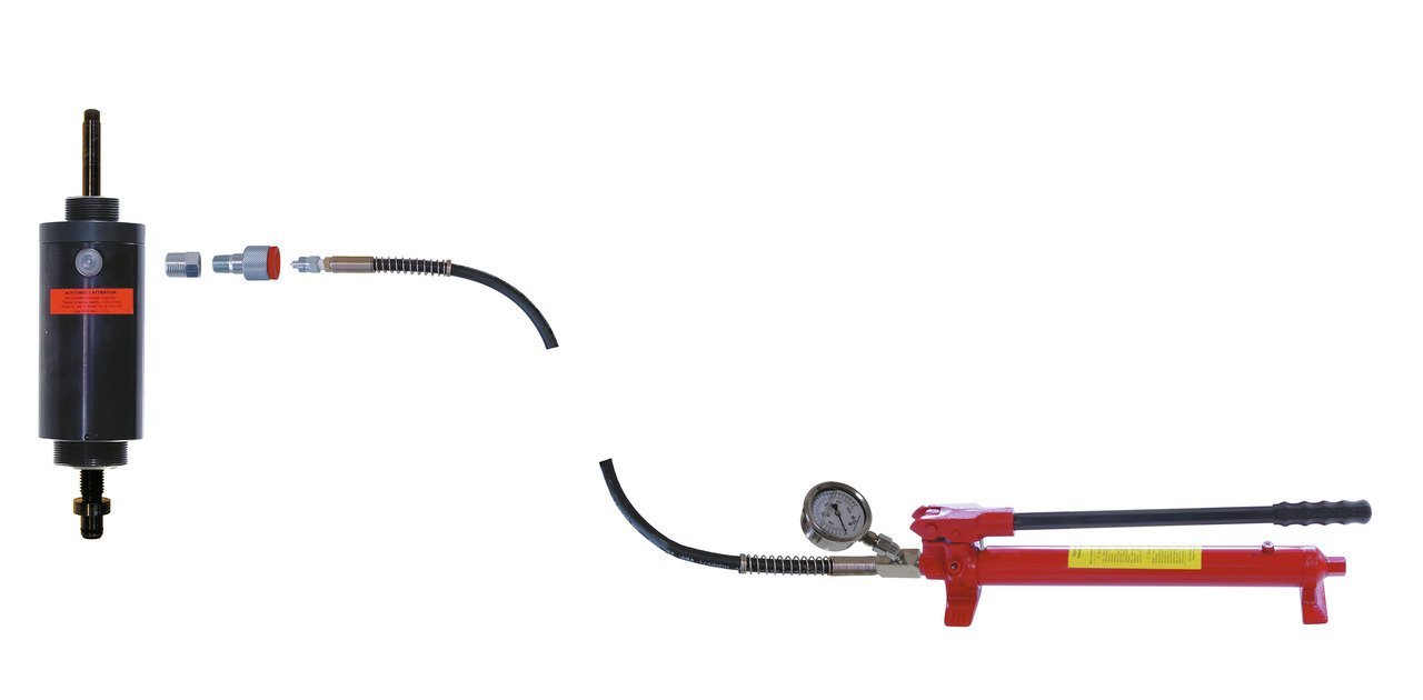 KL-0215-35 M25 Hydraulik-Handpumpe mit Manometer, 17 t Produktbild img3 L