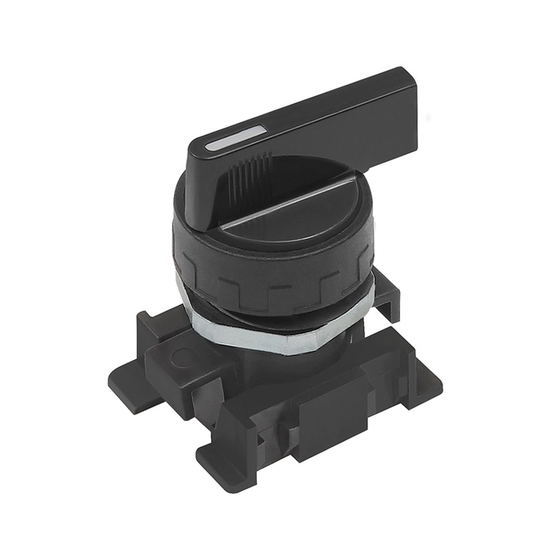 Langer Drehhebel, schwarz, 3 Stellungen, monostabil Produktbild img1 L