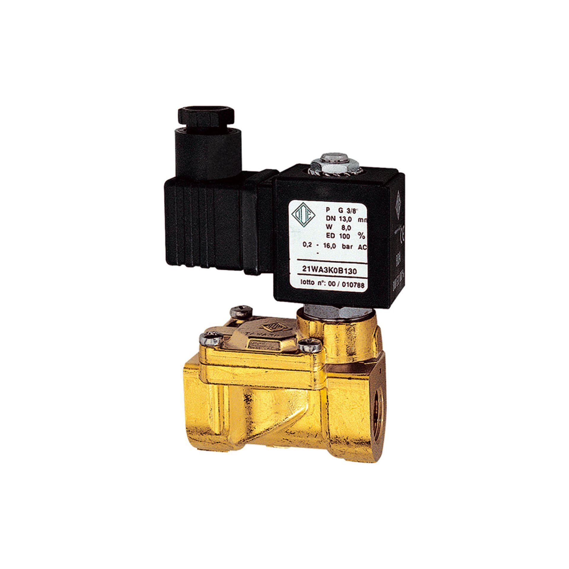 RIEGLER 2/2-MV,MS,NO,vorge.,230-240V,50-60Hz,16VA,NBR,G1/2,PN0,2-16bar Produktbild img1 L