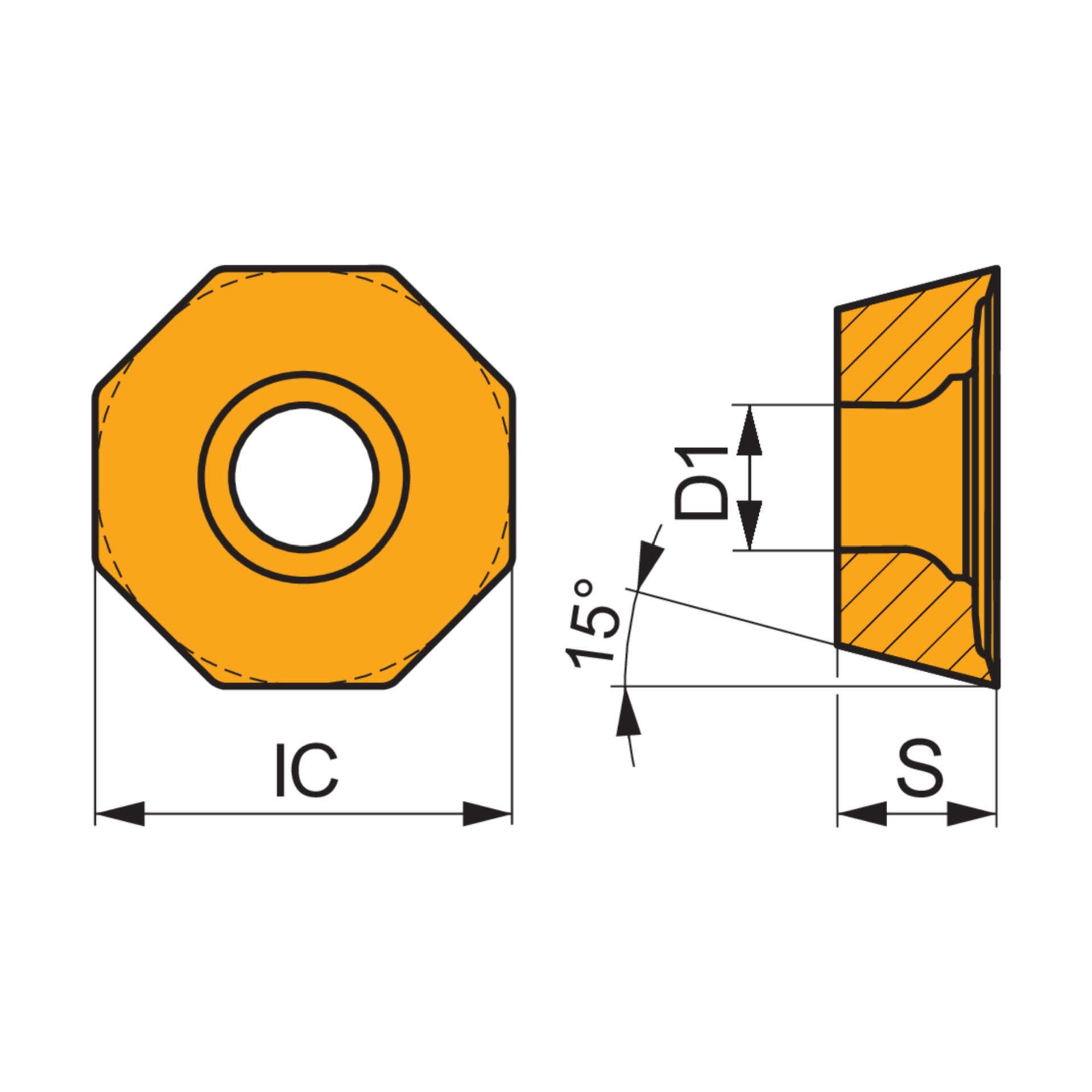 Dormer Pramet Fräswendeschneidplatte - Planfräsen ODMT 0504ZZN:M8340 Produktbild img2 L
