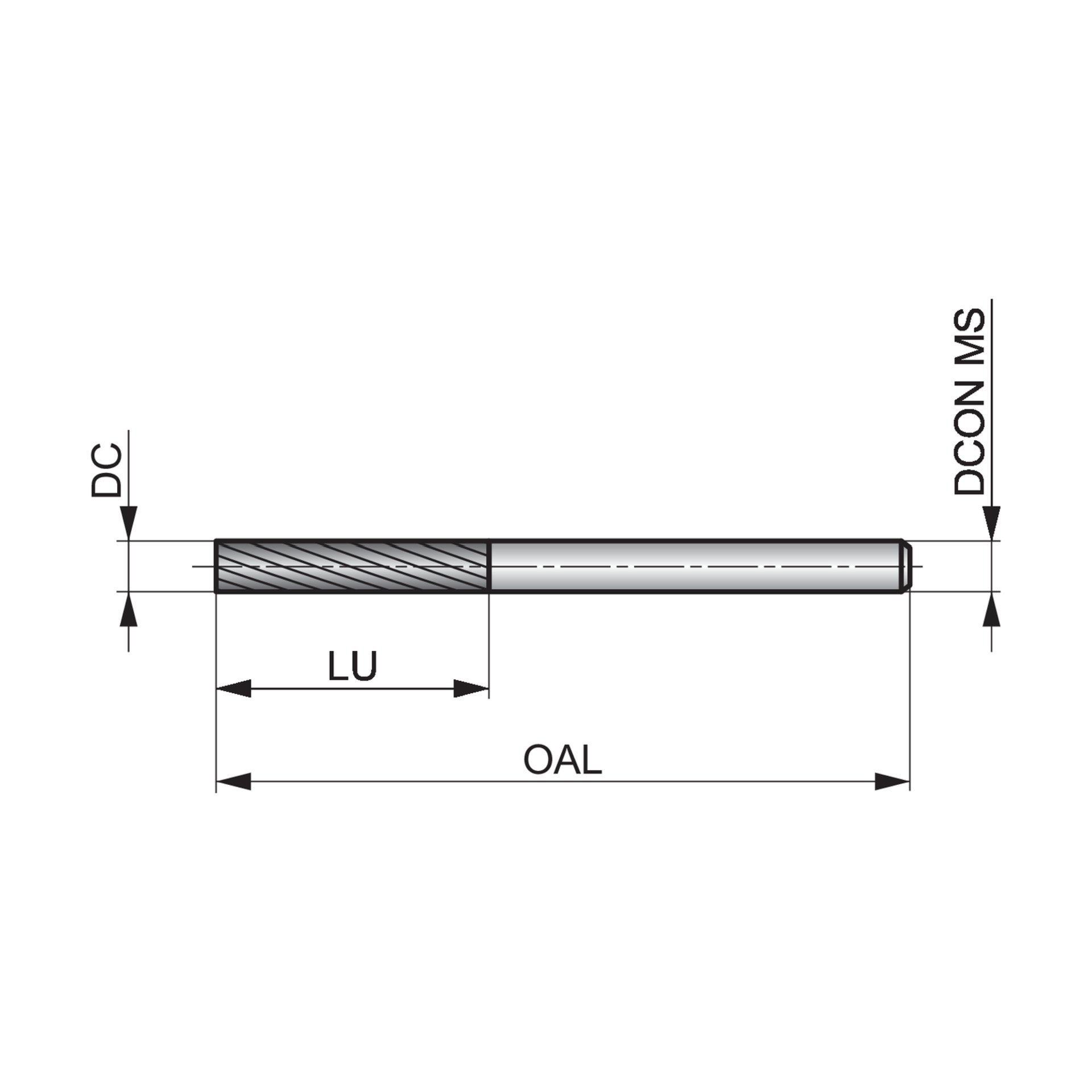Dormer Pramet Frässtift – Zylinder ohne Stirnverzahnung P5013.0X3.0 Produktbild img3 L