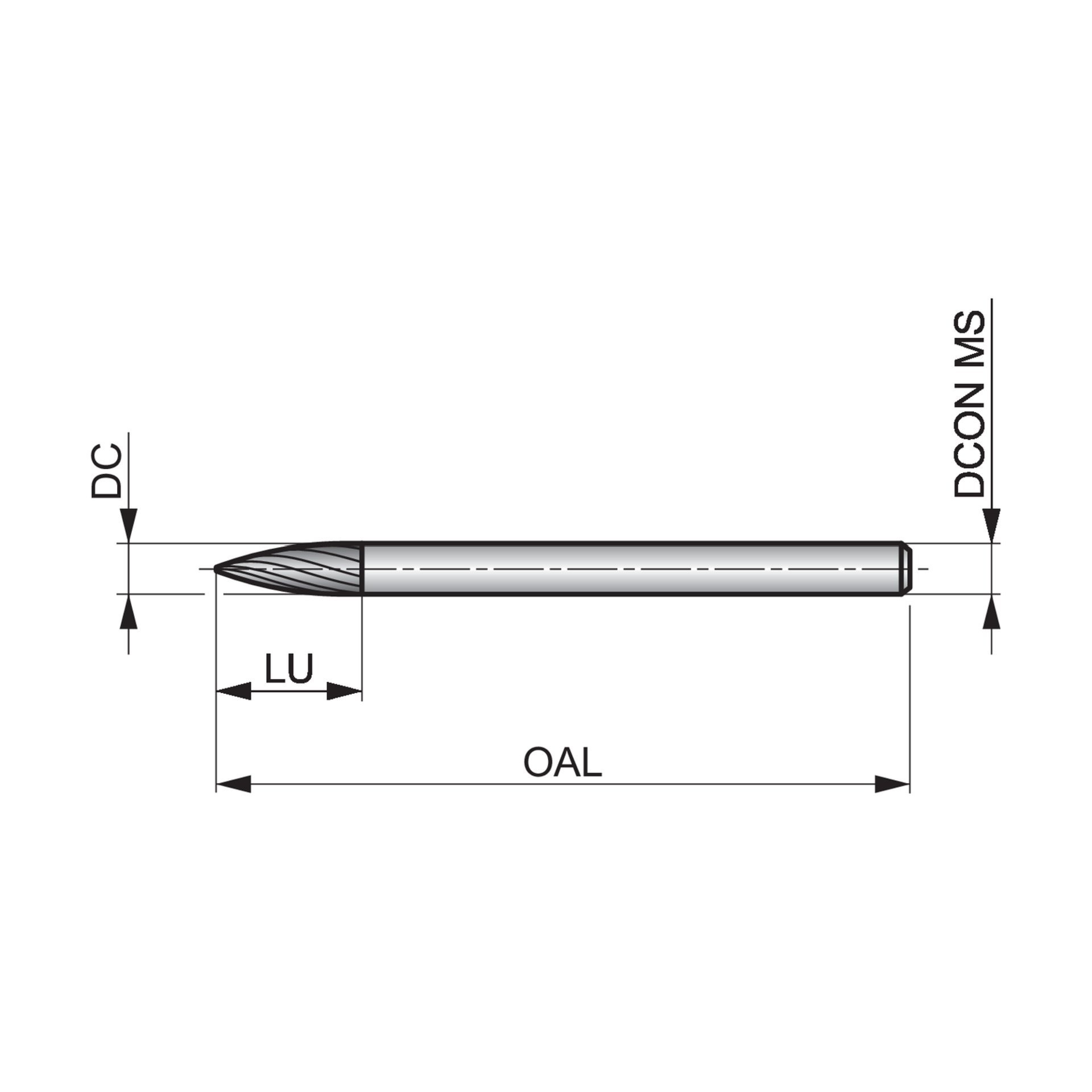 Dormer Pramet Frässtift – Spitzbogen P513 Produktbild img3 L