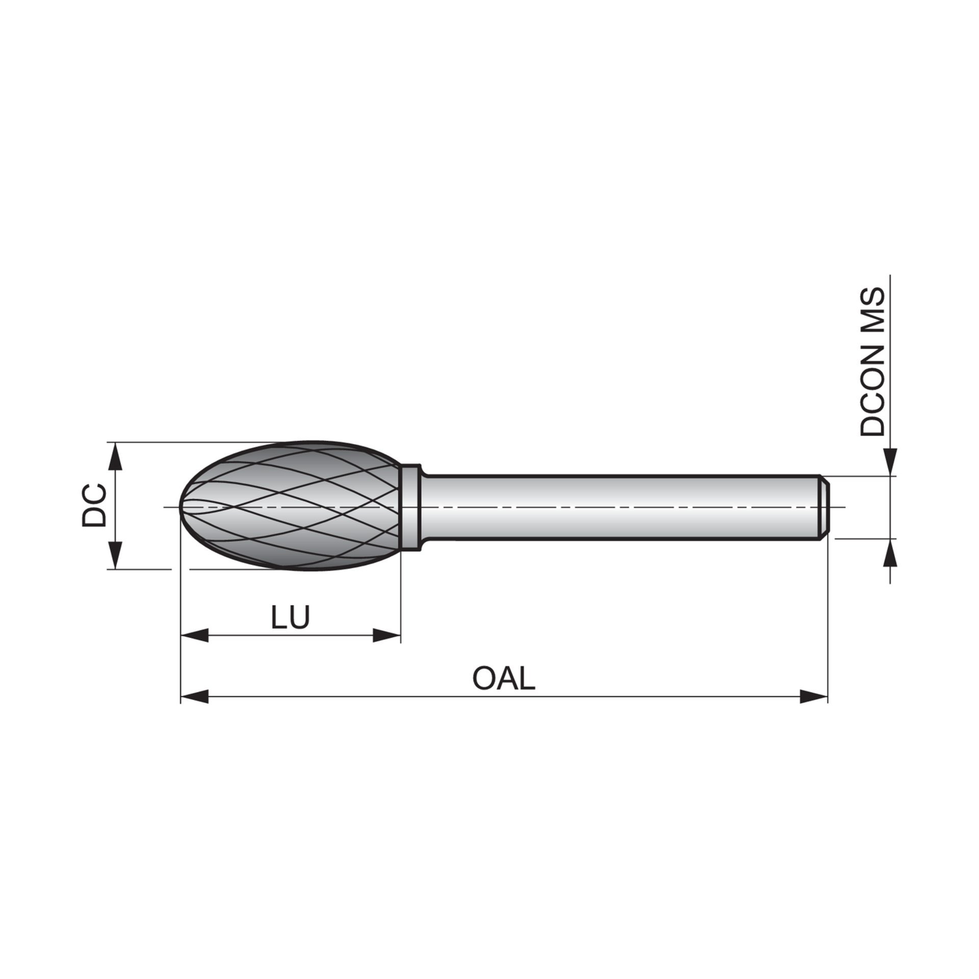 Dormer Pramet Frässtift – Tropfen P70912.7X6.0 Produktbild img3 L