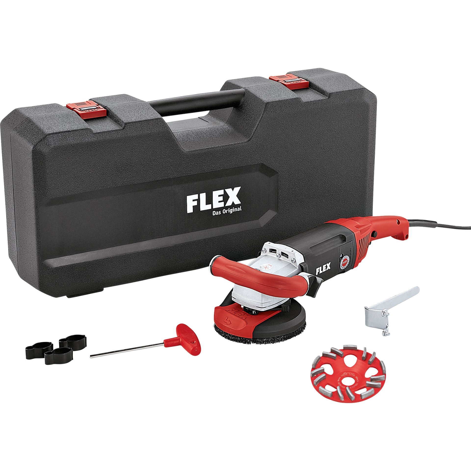Flex Kraftvoller 1750 Watt Sanierungsschleifer für randnahes Schleifen LD 18-7 125 R, Kit E-Jet Produktbild img1 L