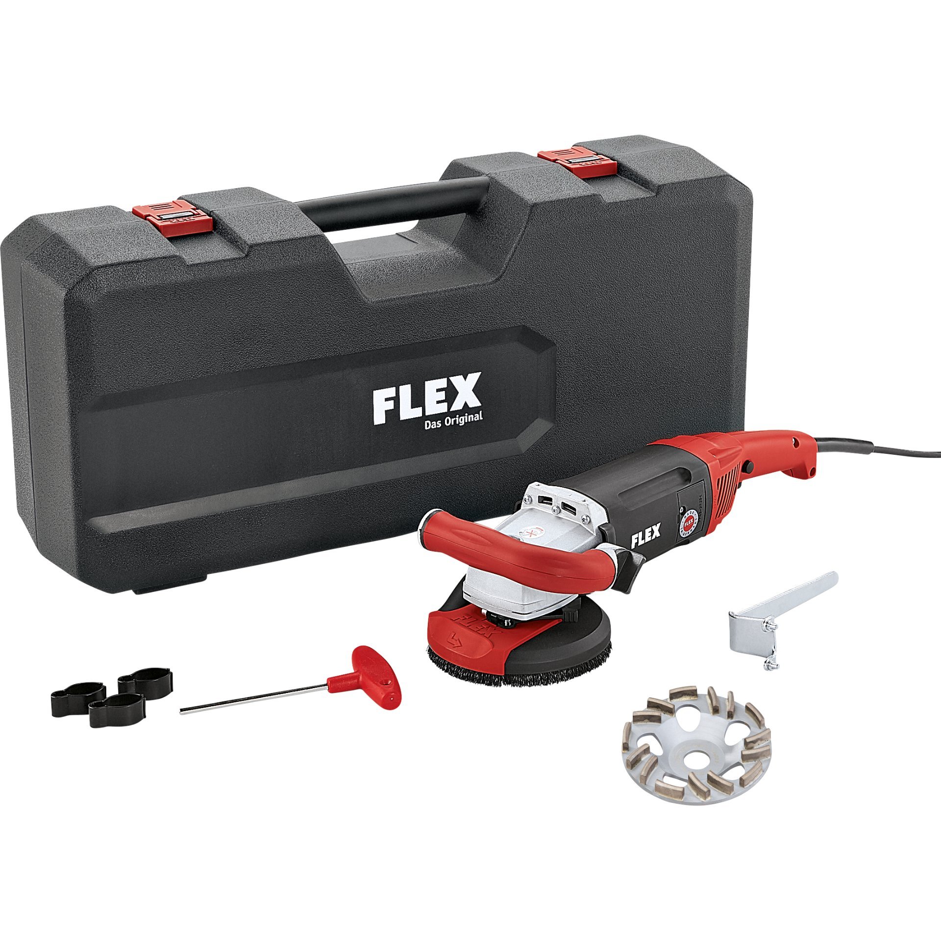 Flex Kraftvoller 1750 Watt Sanierungsschleifer für randnahes Schleifen LD 18-7 125 R, Kit TH-Jet Produktbild img1 L