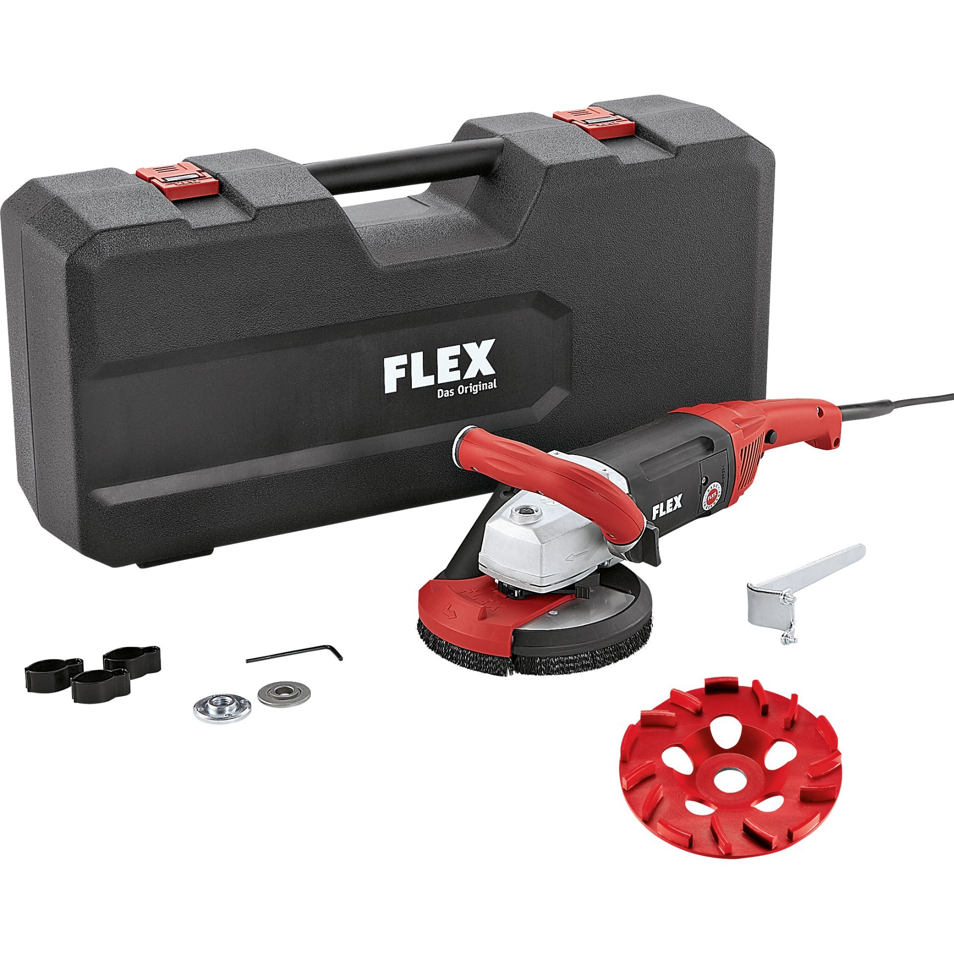 Flex Kraftvoller 1750 Watt Sanierungsschleifer für randnahes Schleifen LD 18-7 150 R, Kit E-Jet Produktbild img1 L