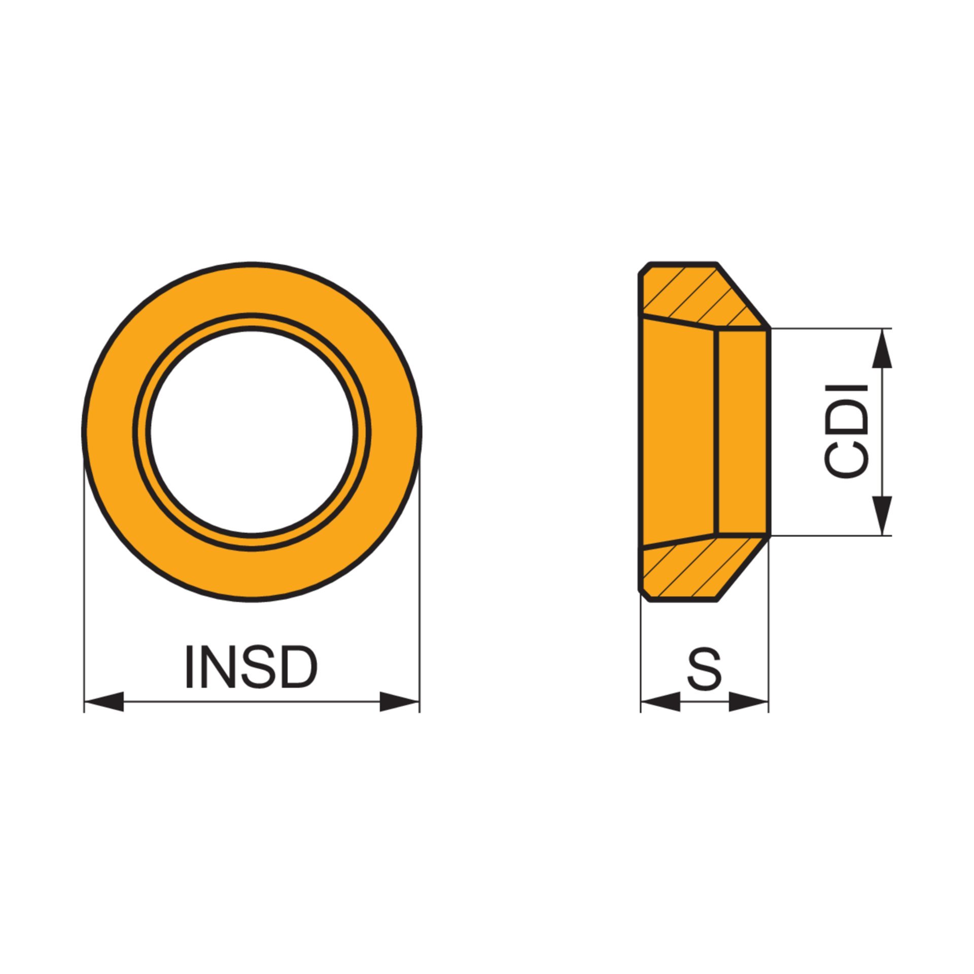Wendeschneidplatte zum Scarfing PSR1-R8:5040 Produktbild img2 L