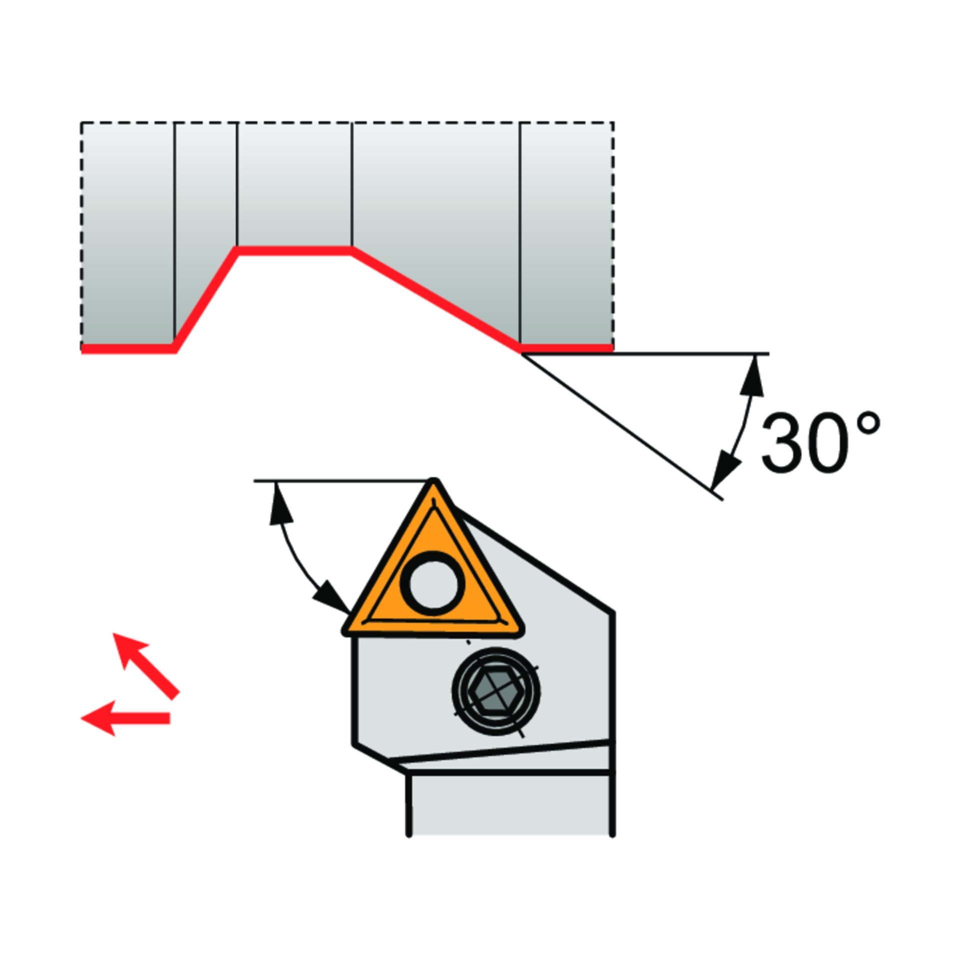 Dormer Pramet Drehwerkzeughalter ISO C PTTN(RL) EXT Produktbild img2 L