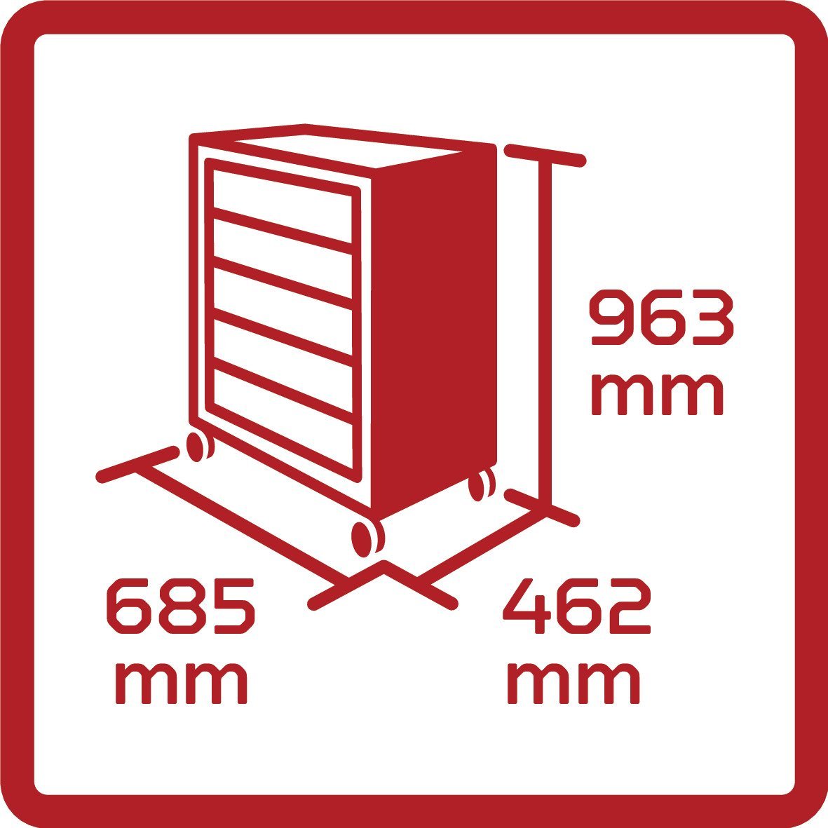 GEDORE R20152205 Wks.Wagen GEDWorker 5 Schubl. Produktbild img11 L