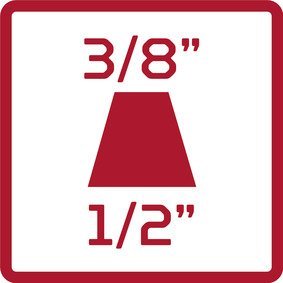 GEDORE R67500007 Reduzierstück 1/2" x 3/8" 4-kant 40 mm Produktbild img2 L