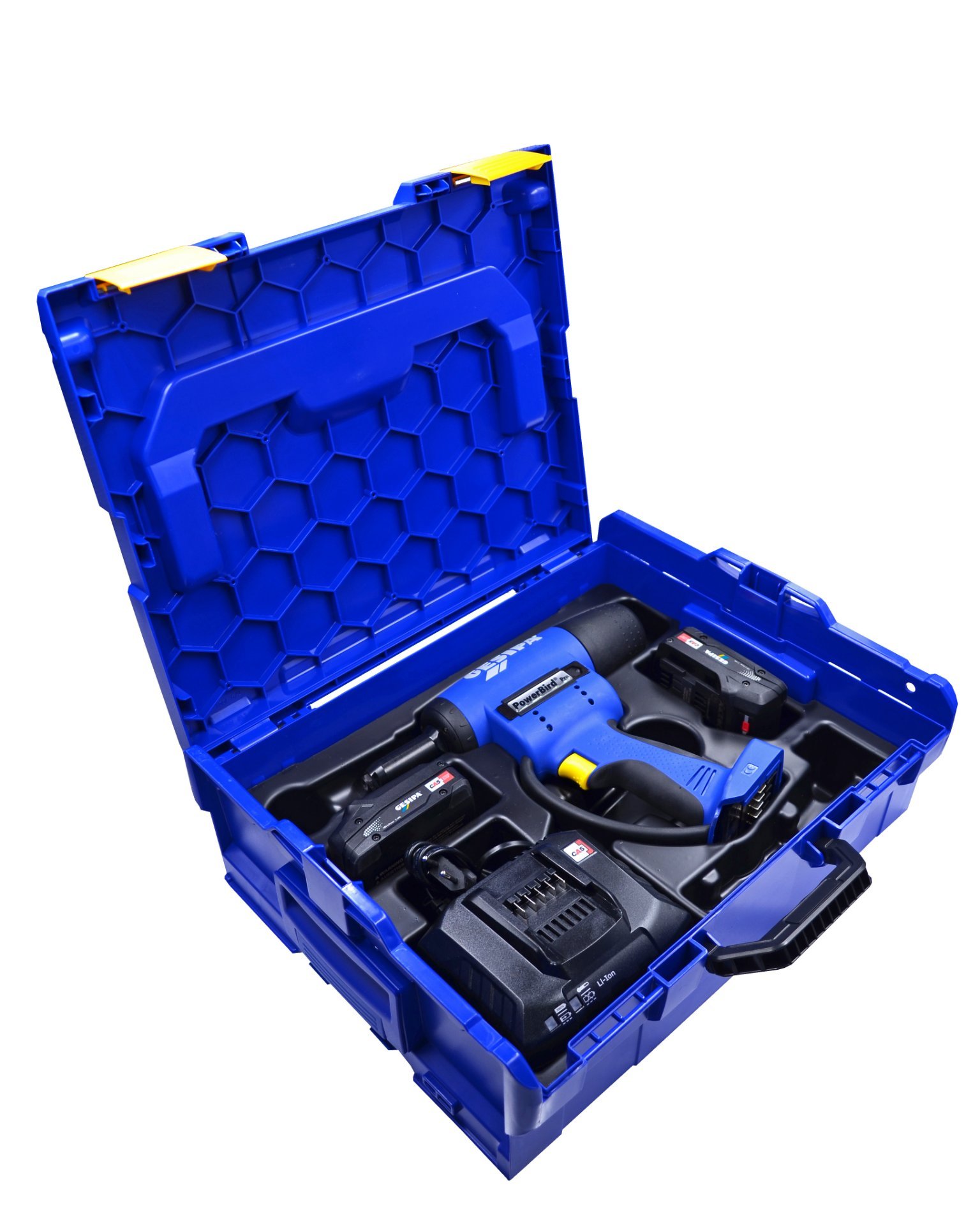 Gesipa PowerBird Pro Gold Edition CAS mit 2 Li-Ion Akkus 18V - 2,0 Ah / Ladegerät in L-Boxx Produktbild img10 L
