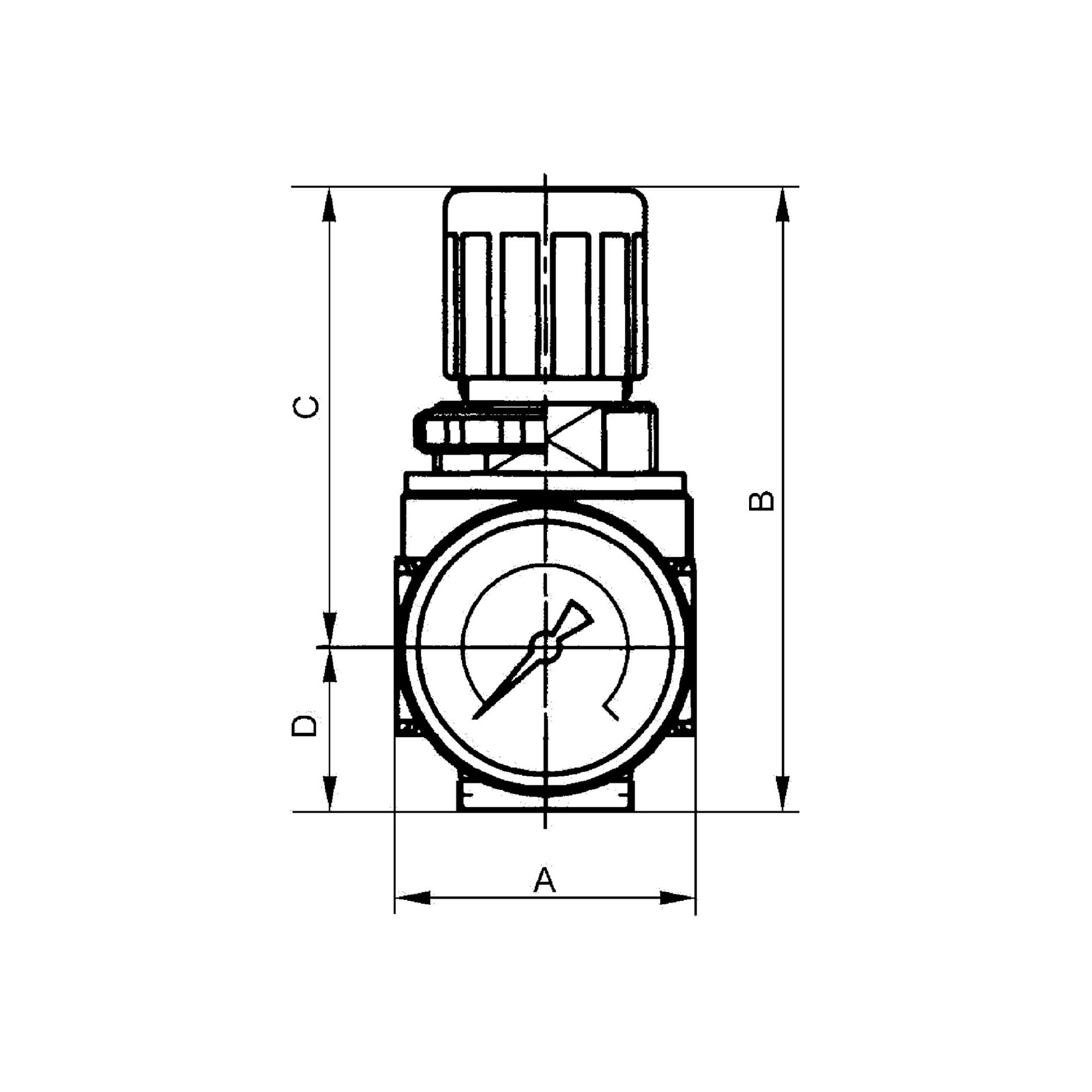 RIEGLER Druckregler »multifix-mini« inkl. Mano, BG 0, G 1/4, 0,1 - 3 bar Produktbild img2 L