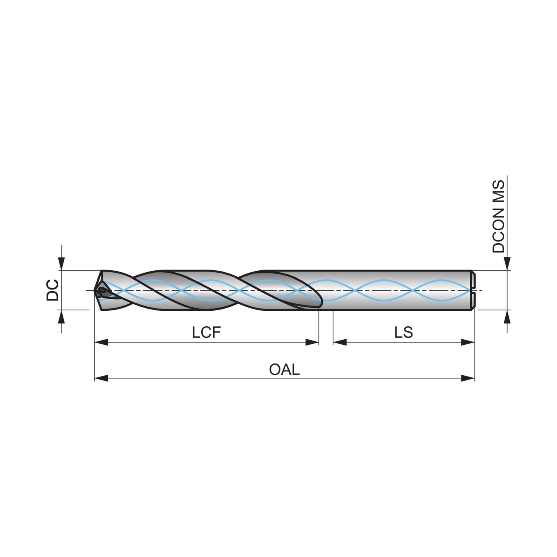 Force X Spiralbohrer, Kühlkanal 5×D R4535.2 Produktbild img4 L