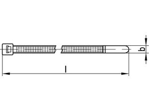 ART 82505 PA 6.6 2,5 x 100/ 22 Kabelbinder, schwarz, T 18R-HS VE=S Produktbild img2 L