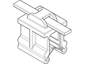 Reyher ART 82523 Befestigungsbinder m. Edgeclip PA66HS schwarz 4,6 x 200 O-A VE=S Produktbild img2 L