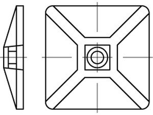 Reyher ART 82550 PA 6.6 B = max. 5,4 Bef.-Sockel, natur,SK MB4CA(S) VE=S Produktbild img2 L