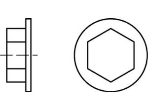 ART 88008 Kappen f. Fassadenschr. SW 3/8 Ø 19 h. elfenbein, RAL 1015 VE=S Produktbild img2 L
