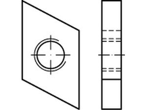 ART 88952 Hammerkopf Gewindeplatte Typ 38/17, M 8 , gal Zn gal Zn VE=S Produktbild img2 L