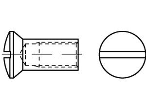 Reyher Artikel 88964 Messing galvanisch vernickelt Hülsenmuttern mit Linsensenkkopf, mit Innengewinde Produktbild img2 L