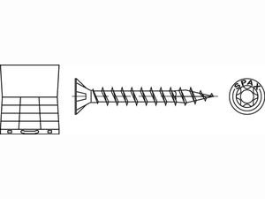 Artikel 89021 Sortimente SPAX Seko-T Oberfläche WIROX SPAX-Sortimente L-BOXX/L-BOXX Mini mit Senkkopf, mit Innensechsrund Produktbild img2 L