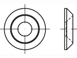 ART 89184 Senkscheiben CE Stahl Typ B 10 galv. verzinkt gal Zn VE=S Produktbild img2 L