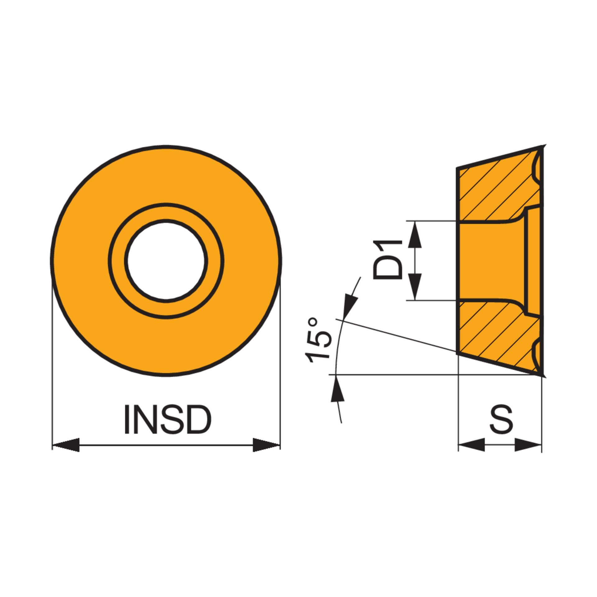 Dormer Pramet Fräswendeschneidplatte - Kopier- und Profilfräsen RDET Produktbild img2 L