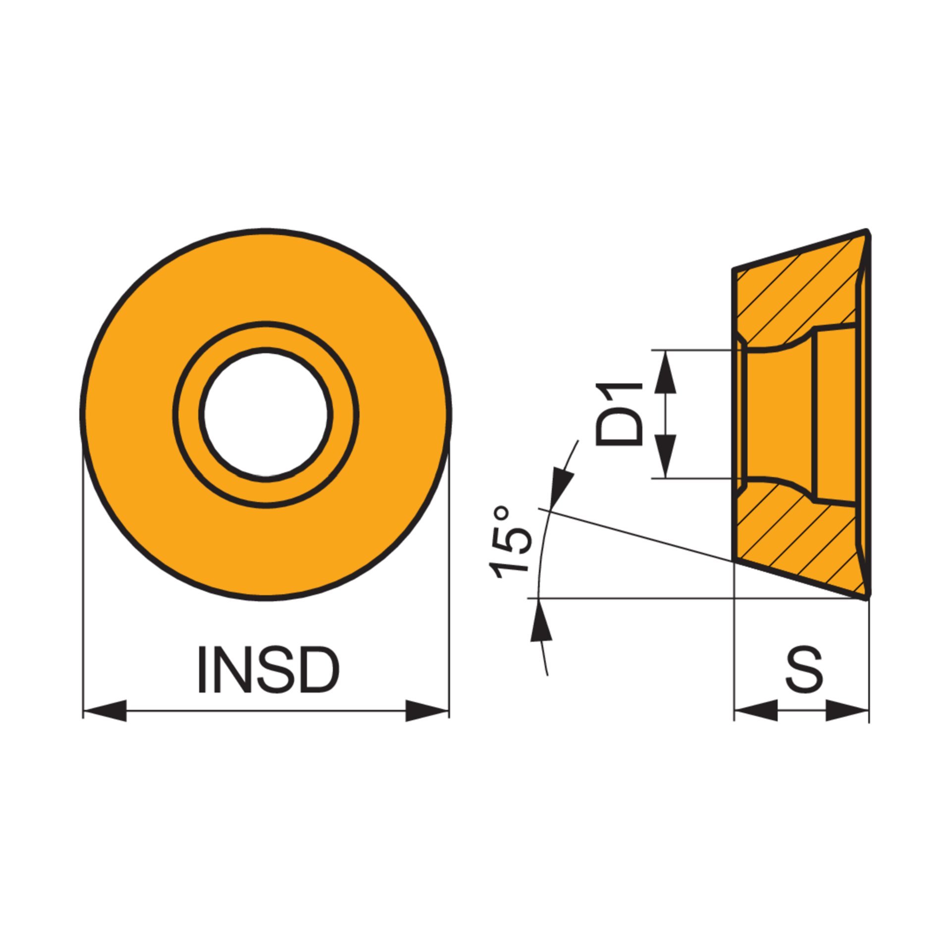 Dormer Pramet Fräswendeschneidplatte - Kopier- und Profilfräsen RDMT 12T3MOT:M8345 Produktbild img2 L