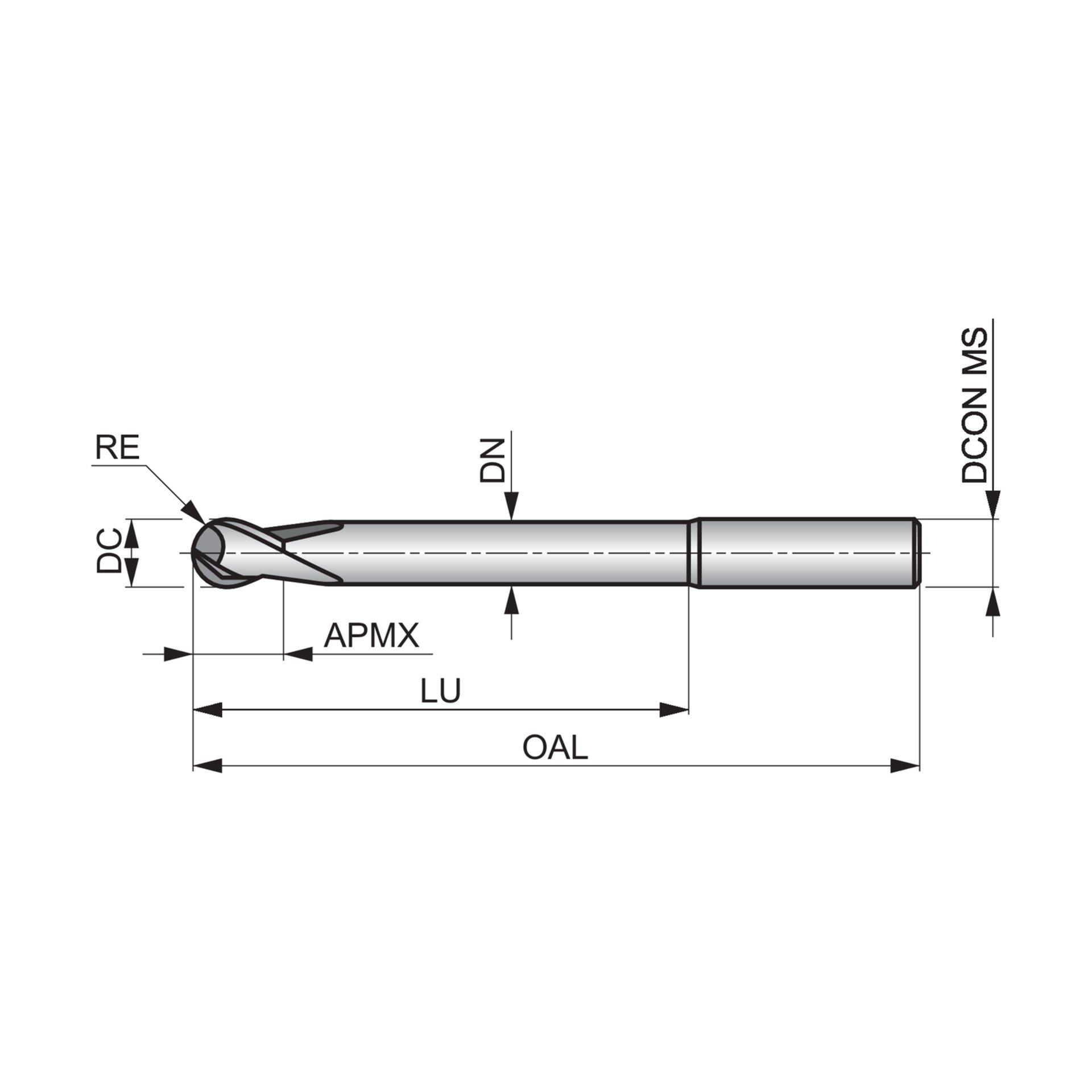 Radius - Kopierfräser S2332.0XD4 Produktbild img4 L
