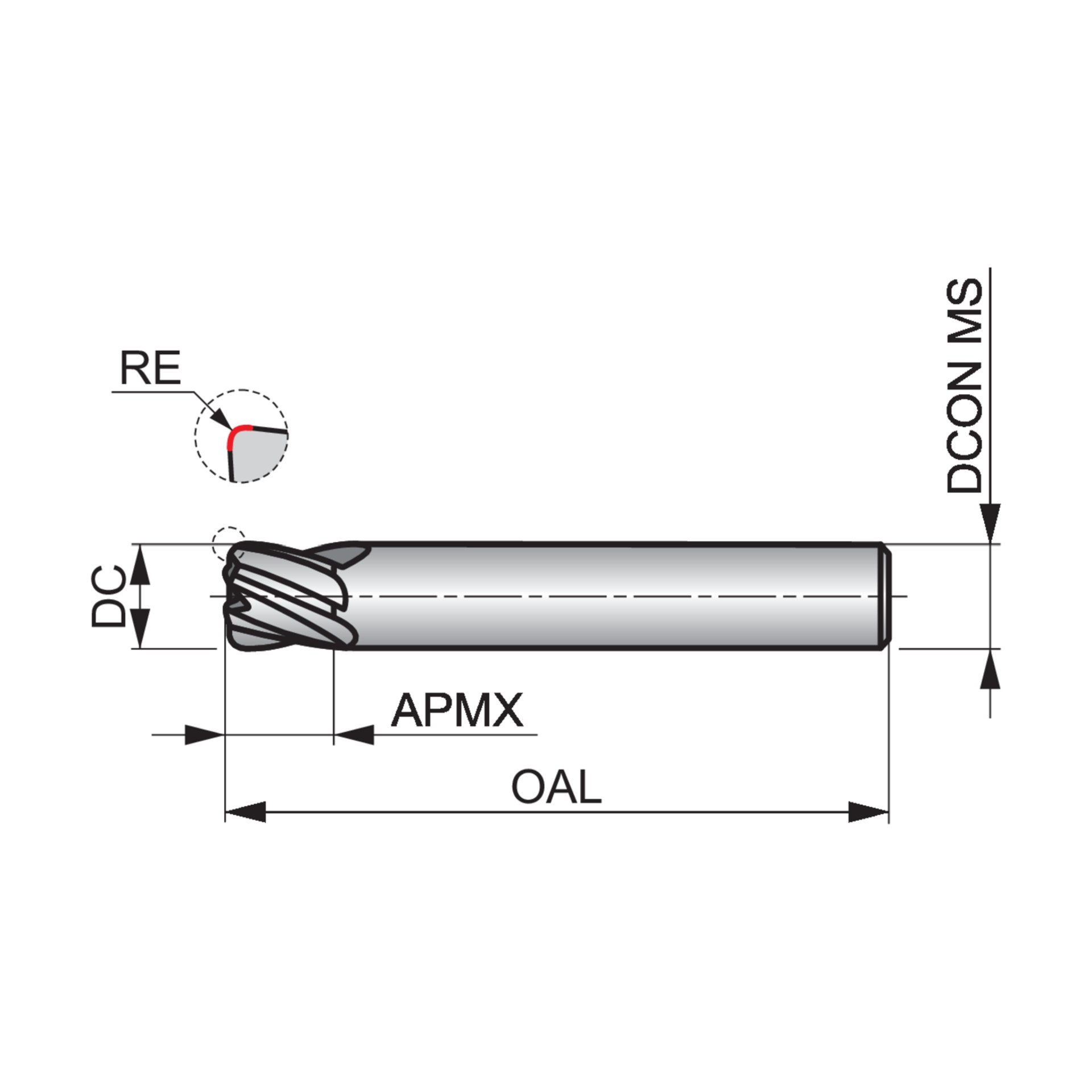 Hoch-Vorschub Fräser S5368.0XR2.0 Produktbild img4 L