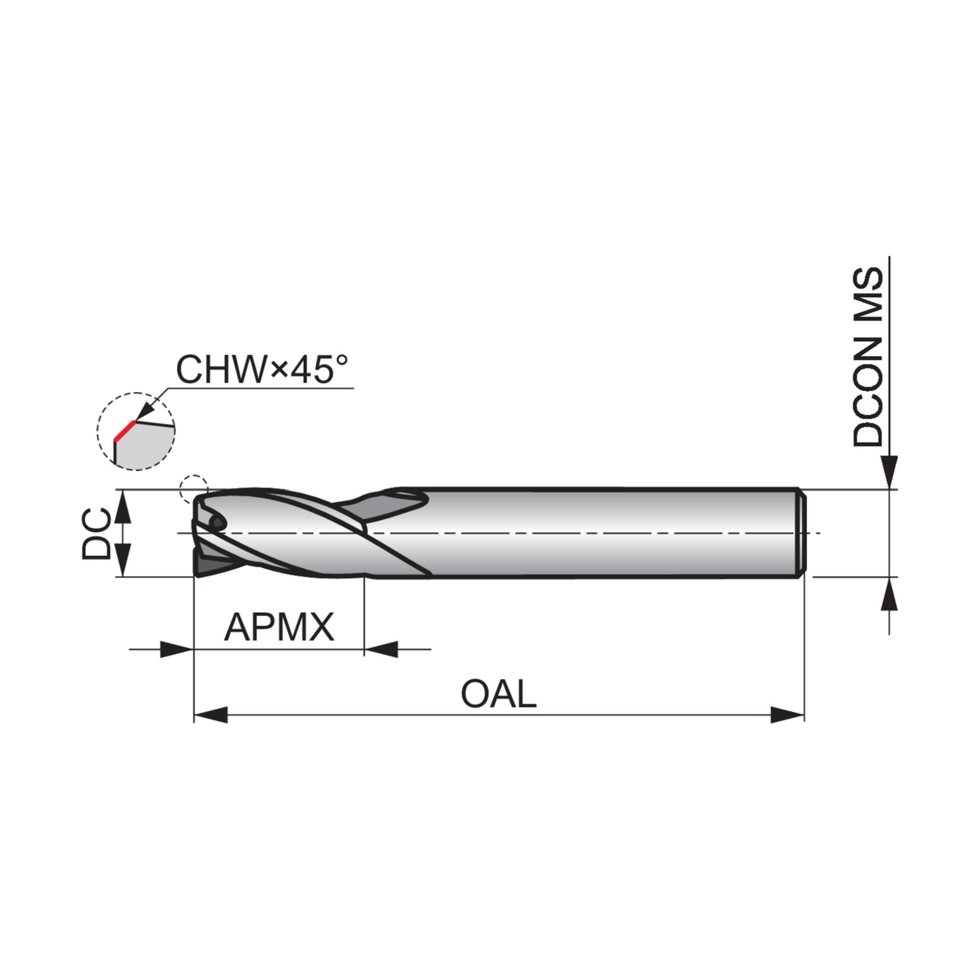 Langlochfräser S813HA16.0 Produktbild img4 L