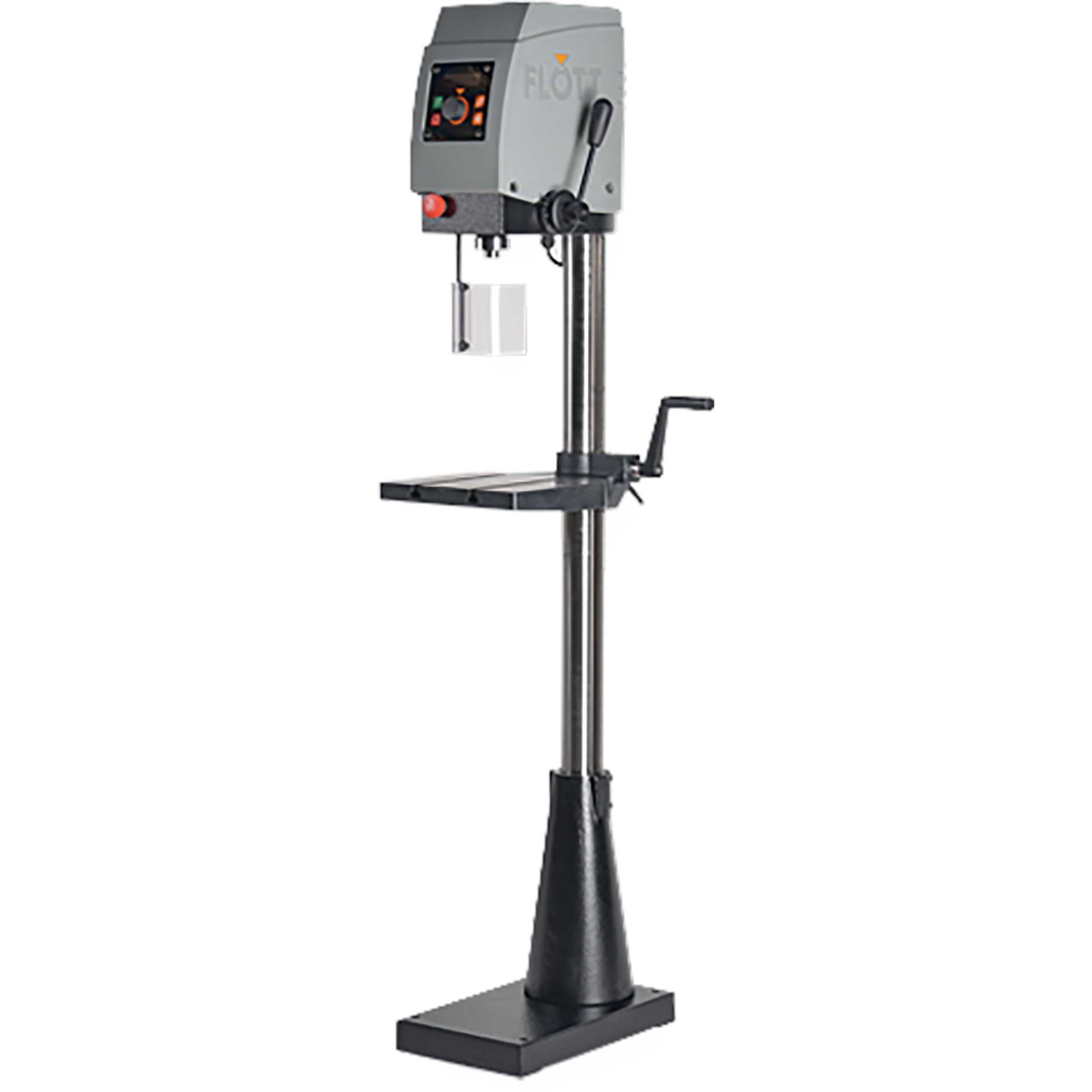 Flott Säulenbohrmaschine SB 15 Plus MK II - mit Gewindeschneideinrichtung, Zwischentisch, LED- Beleuchtung und digitalem OLED -Display Produktbild img1 L
