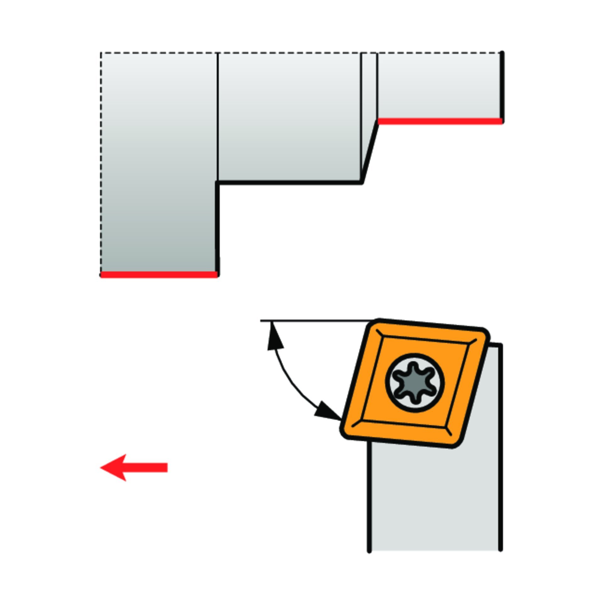 Dormer Pramet Drehwerkzeughalter ISO C SCBC(RL) EXT Produktbild img1 L