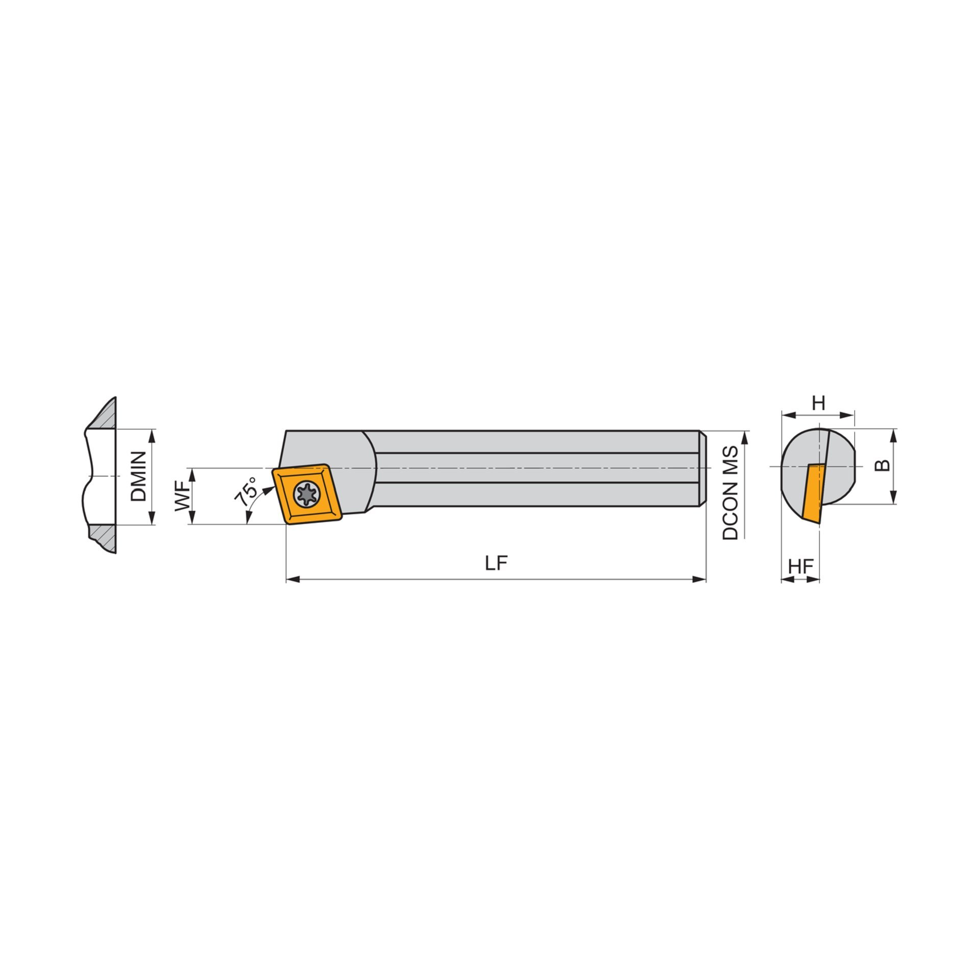 Dormer Pramet Bohrstange ISO S - Rechte Ausführung SCKC(RL) INT Produktbild img3 L