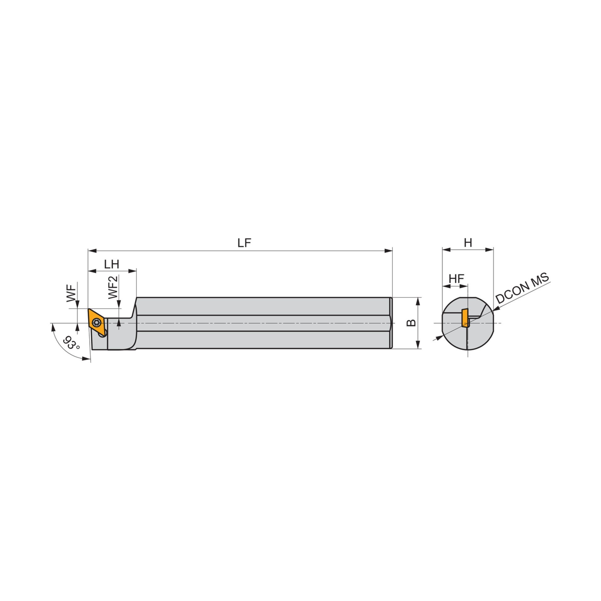 Dormer Pramet Drehwerkzeughalter ISO C SDUCL EXT Produktbild img4 L