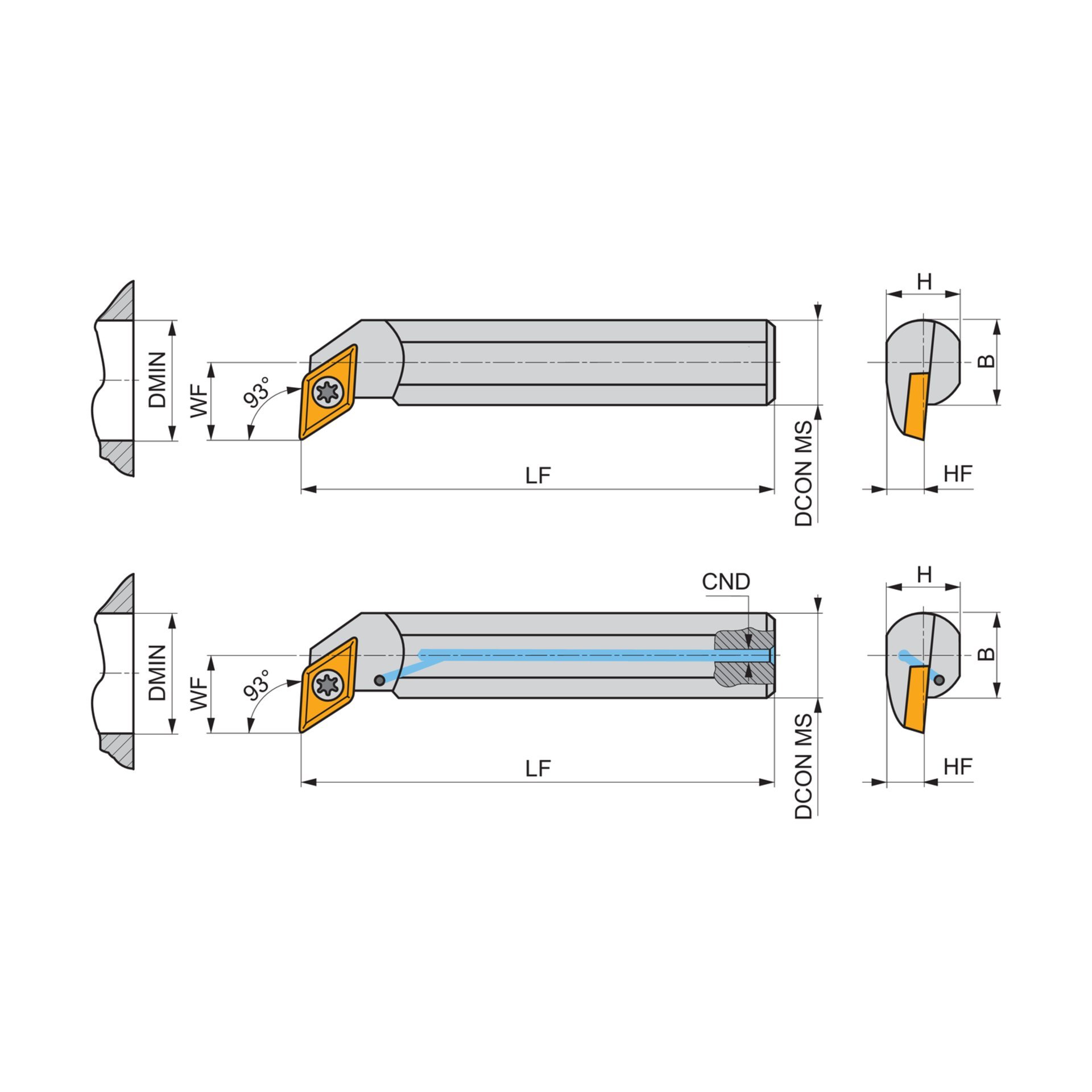 Dormer Pramet Bohrstange ISO S - Linke Ausführung SDUC(RL) INT Produktbild img4 L