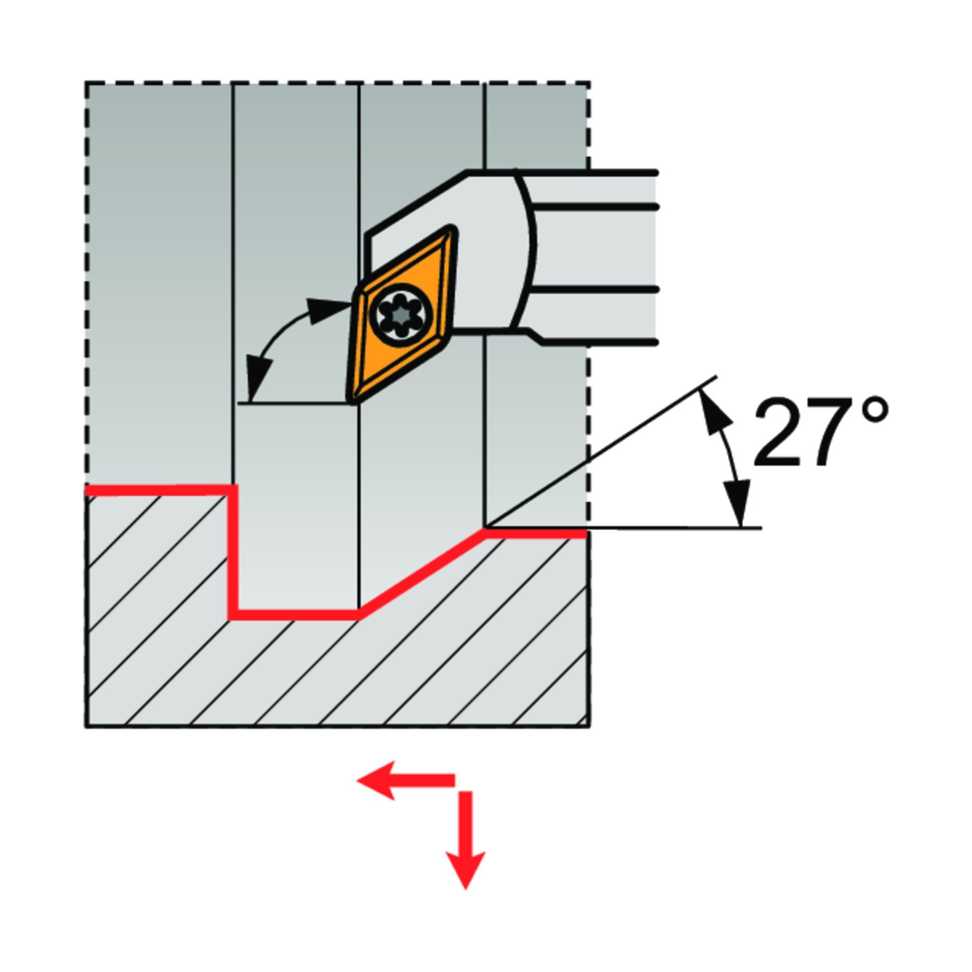 Dormer Pramet Bohrstange ISO S - Linke Ausführung SDUC(RL) INT Produktbild img2 L