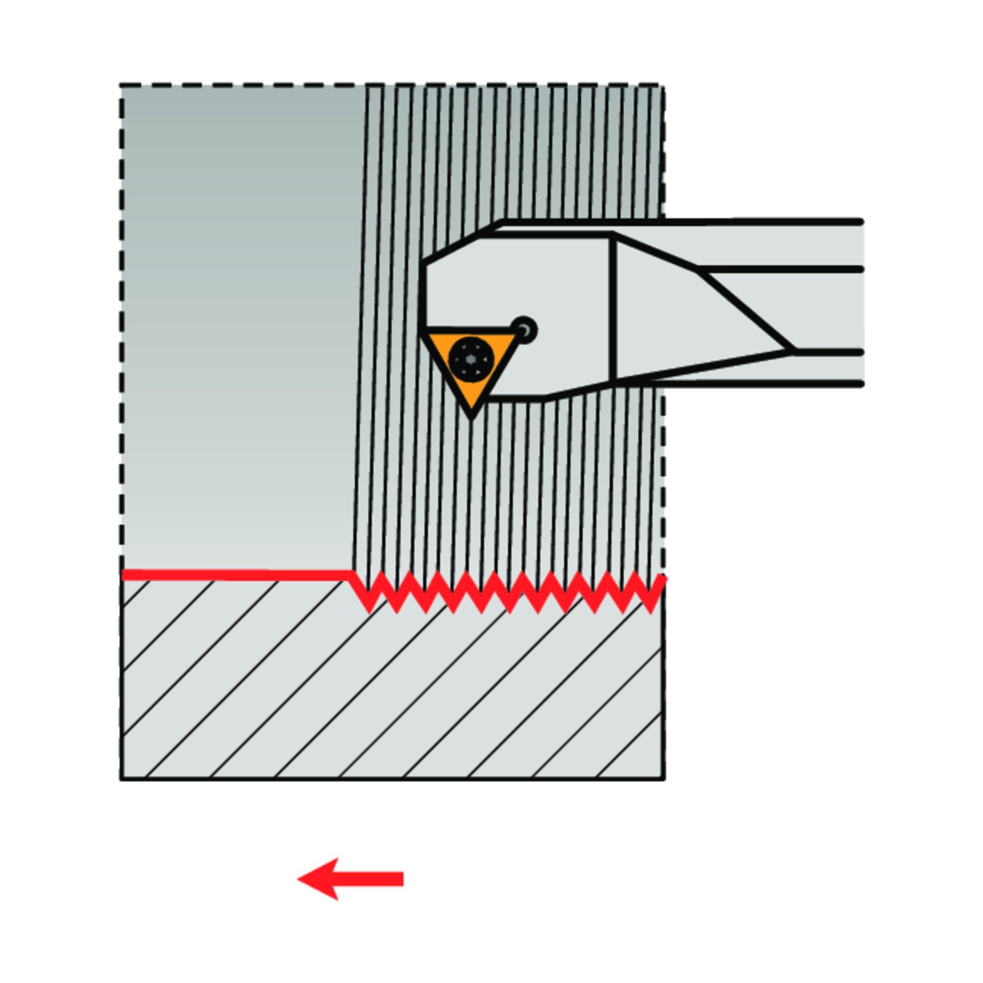 Dormer Pramet Bohrstange - Gewindeschneiden SI(RL)-S Produktbild img2 L