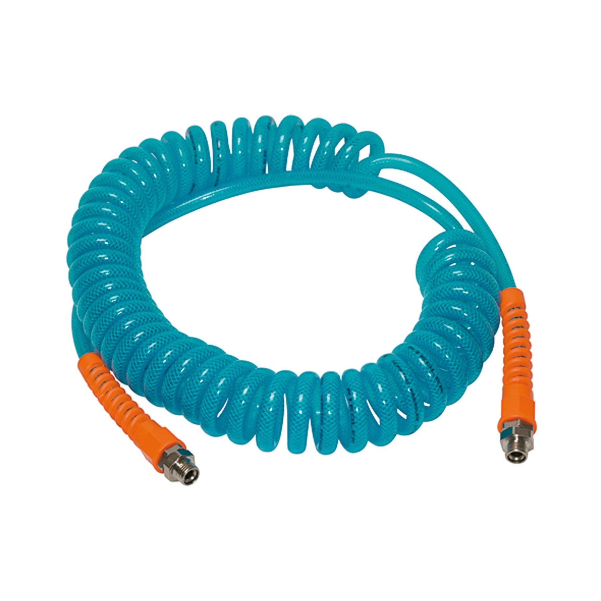 RIEGLER Spiralschlauch , Verschraubung, gewebeverstärkt  PU, G 3/8, ø 12x8, 6,0 m Produktbild img1 L