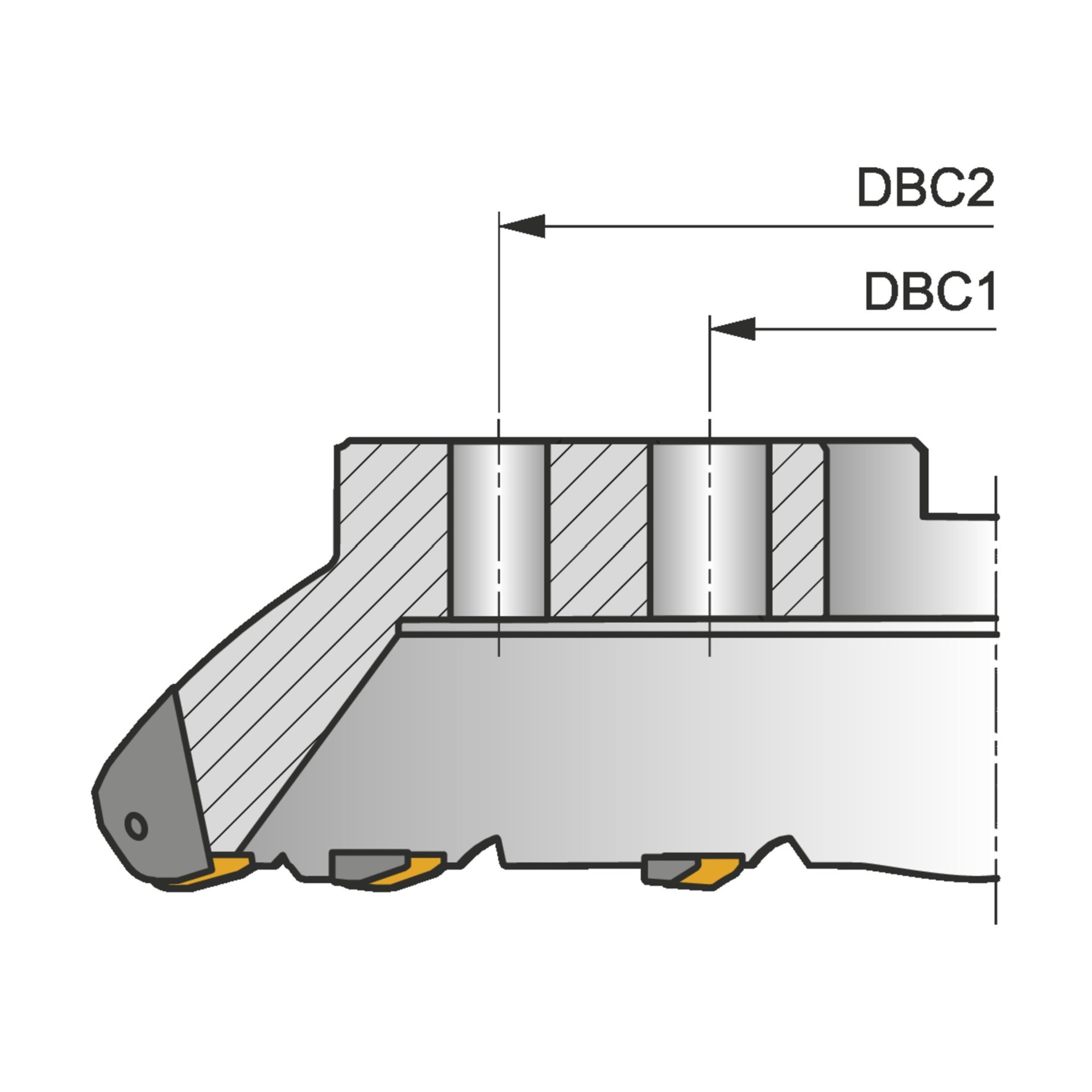 Dormer Pramet Aufsteckfräser - Heavy Duty SPN13 Produktbild img4 L