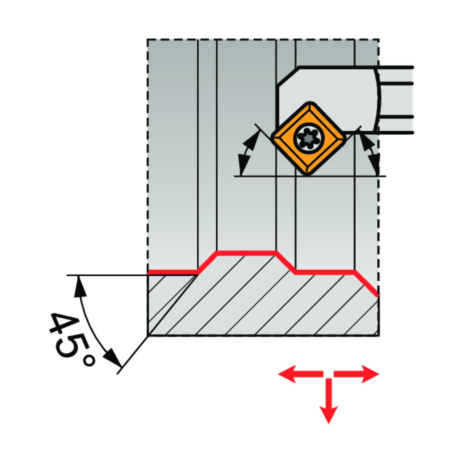 Dormer Pramet Bohrstange ISO S - Linke Ausführung SSSC(RL) INT Produktbild img2 L