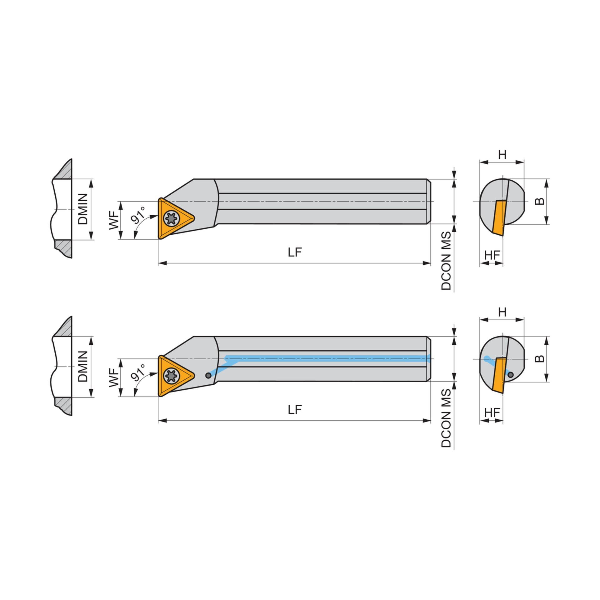Dormer Pramet Bohrstange ISO S - Linke Ausführung STFC(RL) INT Produktbild img4 L