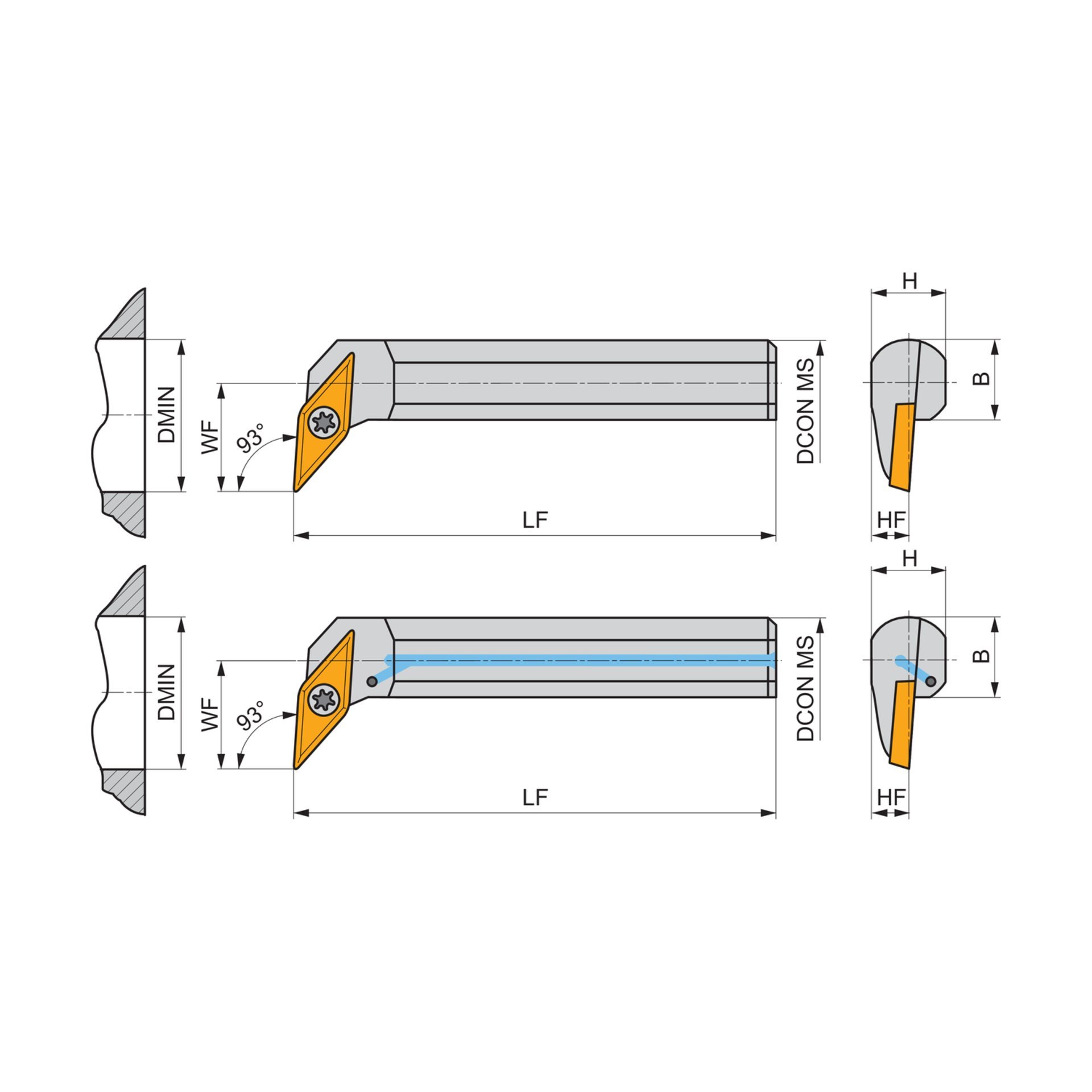 Dormer Pramet Bohrstange ISO S - Linke Ausführung SVUB(C)(RL) INT Produktbild img4 L