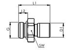 RIEGLER Gerade Steckverschraubung »NonPlusUltra«, G 3/8, Ø 14 mm, VPE 10 Produktbild img2 L